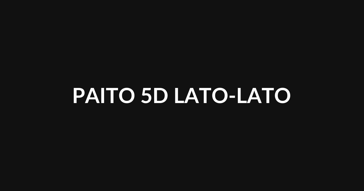 PAITO 5D LATO LATO